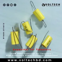 474K 400V Capacitor for Tweeters ( 1pcs ) | High-Frequency Audio Crossover Component